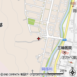 静岡県藤枝市岡部町岡部155周辺の地図