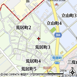 愛知県碧南市荒居町3丁目43周辺の地図