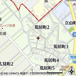 愛知県碧南市荒居町周辺の地図