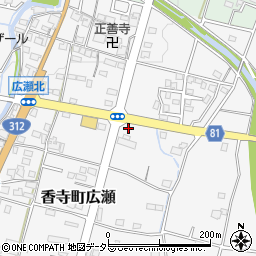 セブンイレブン姫路香寺広瀬店周辺の地図
