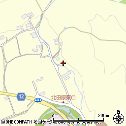 兵庫県川辺郡猪名川町北田原谷口周辺の地図