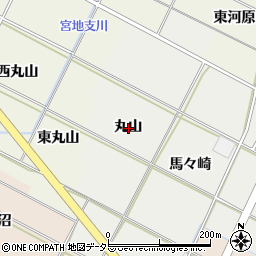 愛知県岡崎市野畑町丸山周辺の地図