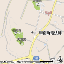滋賀県甲賀市甲南町竜法師2436周辺の地図