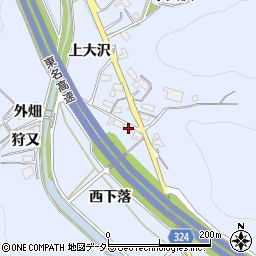 愛知県岡崎市池金町西下落27周辺の地図