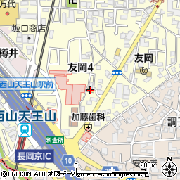 京都三菱乙訓店周辺の地図