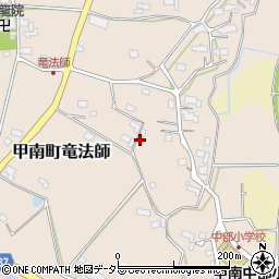 滋賀県甲賀市甲南町竜法師1012周辺の地図