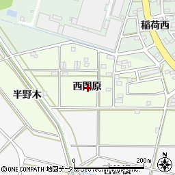 愛知県安城市姫小川町西門原周辺の地図