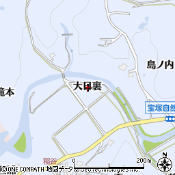 兵庫県宝塚市大原野大日裏周辺の地図