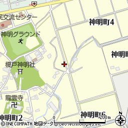 愛知県常滑市神明町周辺の地図