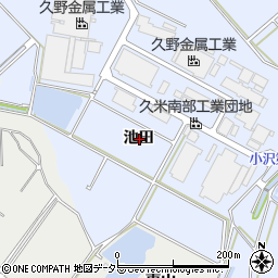 愛知県常滑市久米池田周辺の地図