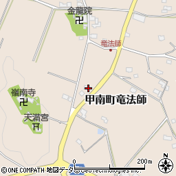 滋賀県甲賀市甲南町竜法師1050周辺の地図