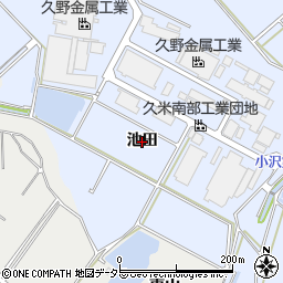 愛知県常滑市久米（池田）周辺の地図