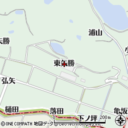 愛知県知多郡阿久比町植大東矢勝周辺の地図