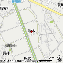 愛知県岡崎市竜泉寺町岩本周辺の地図