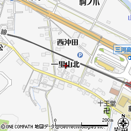 愛知県岡崎市藤川町一里山北周辺の地図