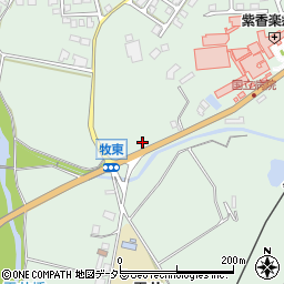 滋賀県甲賀市信楽町牧977-1周辺の地図