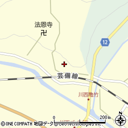 広島県庄原市東城町川西1254周辺の地図