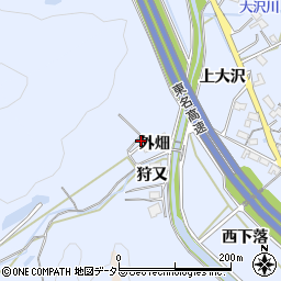 愛知県岡崎市池金町外畑周辺の地図