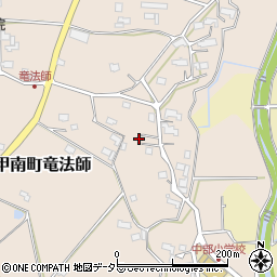 滋賀県甲賀市甲南町竜法師1013周辺の地図