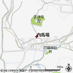兵庫県川辺郡猪名川町内馬場周辺の地図