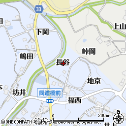 兵庫県宝塚市大原野長谷周辺の地図