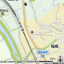 兵庫県三田市福島720周辺の地図