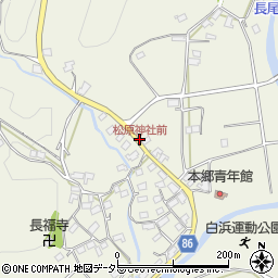 松原神社前周辺の地図