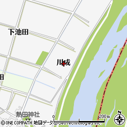 愛知県安城市小川町川成周辺の地図