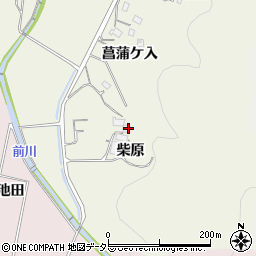 愛知県岡崎市下衣文町柴原周辺の地図