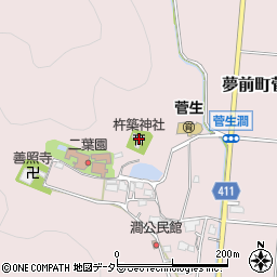 杵築神社周辺の地図