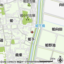 愛知県安城市姫小川町姫下23周辺の地図