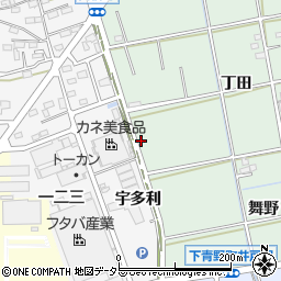 愛知県岡崎市上青野町丁田182周辺の地図