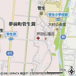 兵庫県姫路市夢前町菅生澗762周辺の地図