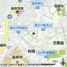 愛知県安城市姫小川町（芝山）周辺の地図