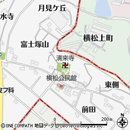 清来寺周辺の地図