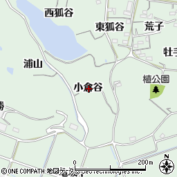 愛知県知多郡阿久比町植大小倉谷周辺の地図