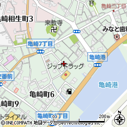 愛知県半田市亀崎町周辺の地図