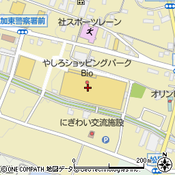 カヤマビオ店周辺の地図