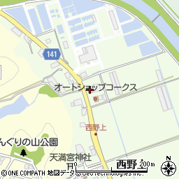 兵庫県三田市西野上342周辺の地図