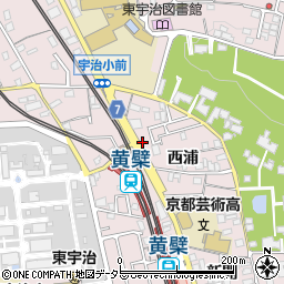 京都銀行黄檗 ＡＴＭ周辺の地図