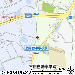 兵庫県三田市志手原751周辺の地図