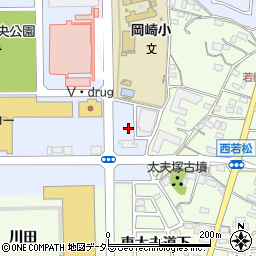 クスリのアオキ　岡崎医療センター前店周辺の地図