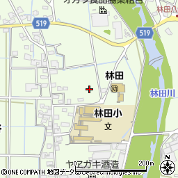 兵庫県姫路市林田町周辺の地図