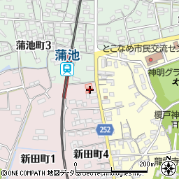 愛知県常滑市新田町4丁目4周辺の地図