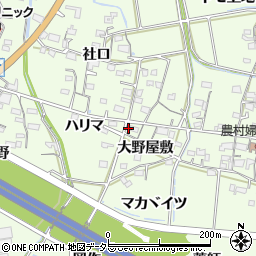 愛知県岡崎市牧平町大野屋敷49周辺の地図