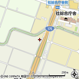 兵庫県加東市田中550周辺の地図