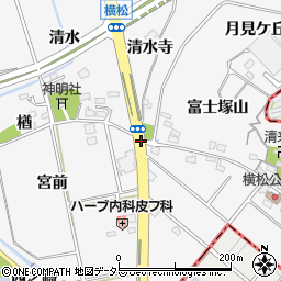 横松南周辺の地図