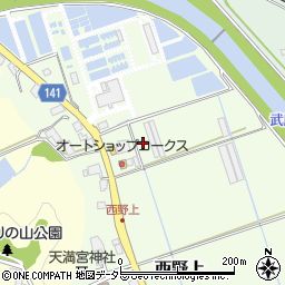 兵庫県三田市西野上143周辺の地図