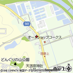 兵庫県三田市西野上341周辺の地図