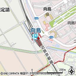 向島駅周辺の地図